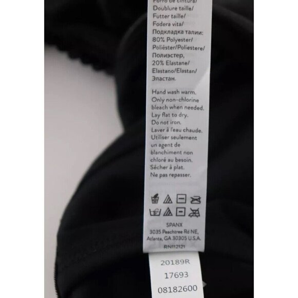 Spanx Women's Large Black Faux Leather Sequin Leggings High Waisted 20189R - Picture 8 of 9